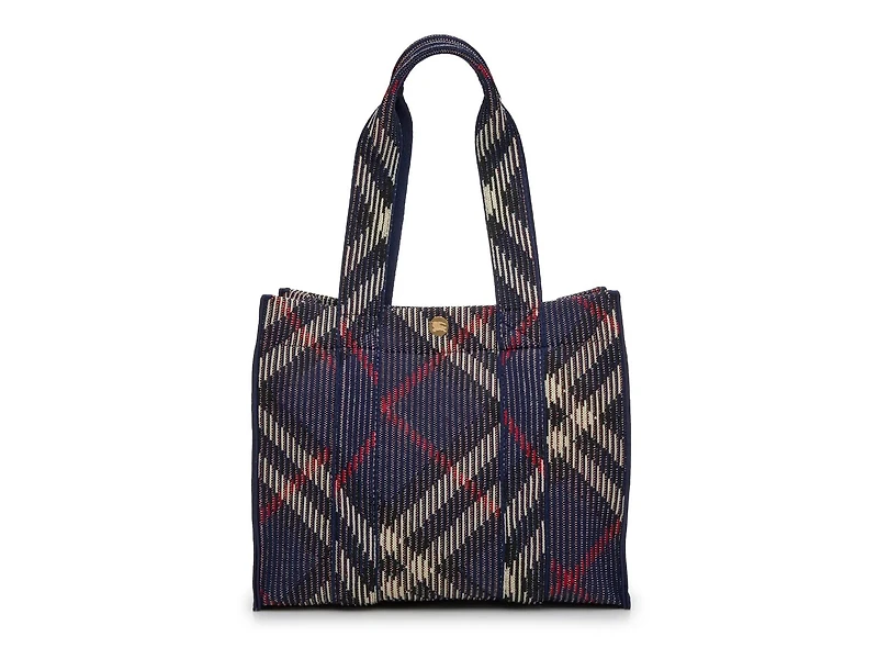Small Knit Check Tote