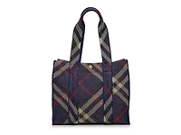 Small Knit Check Tote