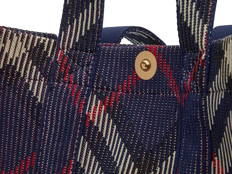 Small Knit Check Tote