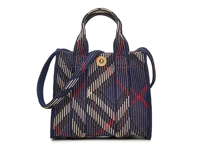 Mini Knit Check Satchel