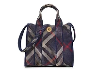 Mini Knit Check Satchel