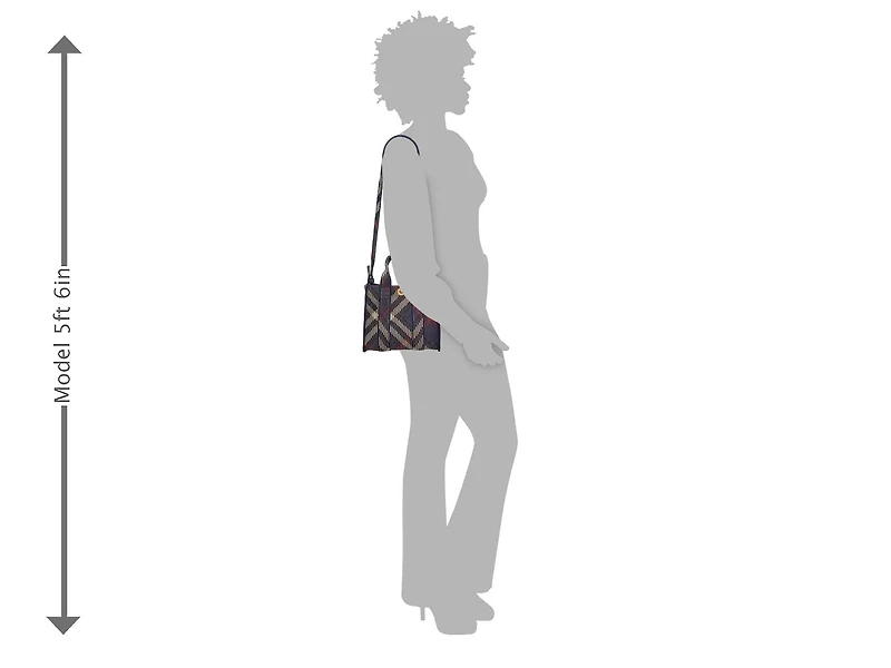 Mini Knit Check Satchel