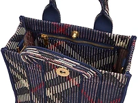 Mini Knit Check Satchel