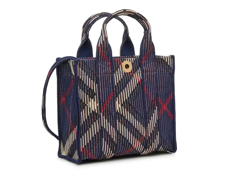 Mini Knit Check Satchel