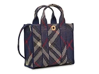 Mini Knit Check Satchel