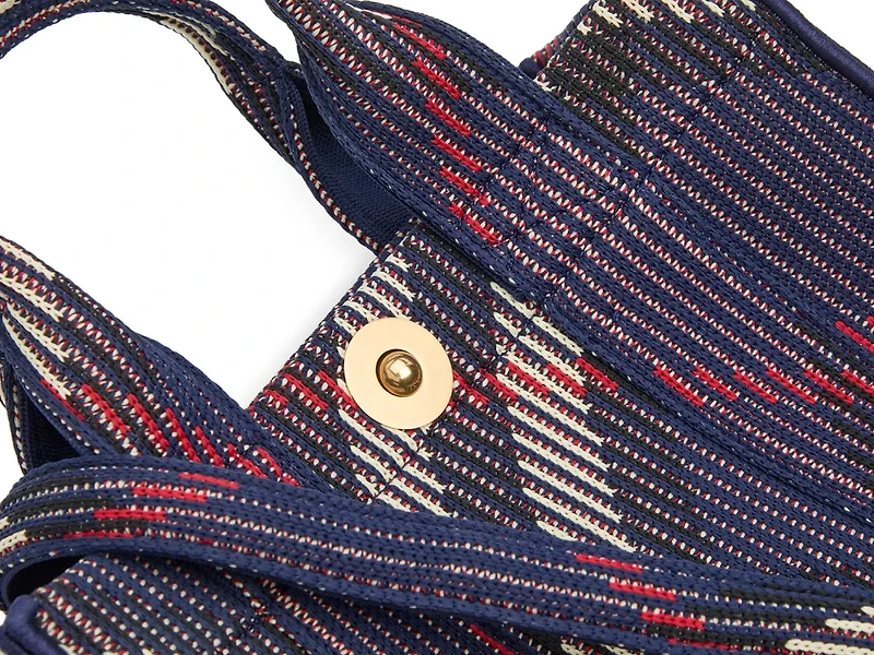 Mini Knit Check Satchel