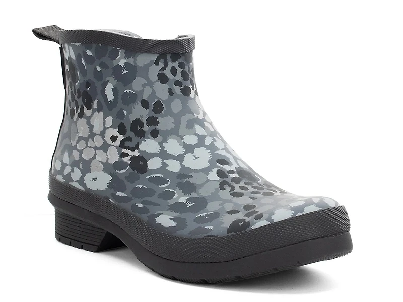 Leopard Print Waterproof Rain Boot - Women's