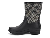 Blair Plaid Waterproof Rain Boot - Women's