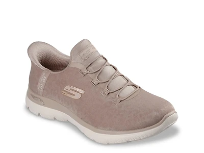 Hands Free Slip-ins Arch Fit Summits Luxe Leopard Slip-On Sneaker - Women's