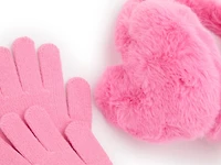 Heart Fur Kids' Earmuff & Gloves Set