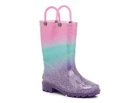 Glitter Ombre Light-Up Rain Boot - Kids'