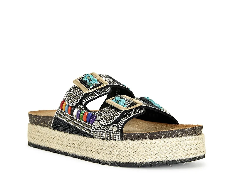 Kaylum Espadrille Platform Slide Sandal