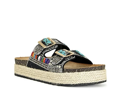 Kaylum Espadrille Platform Slide Sandal
