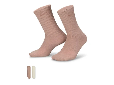 Cush Cozy Women's Crew Socks - 2 Pack