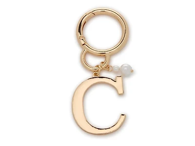 C Initial Bag Charm