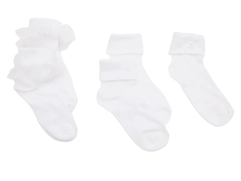 Turn Cuff Kids' Ankle Socks - 5 pack