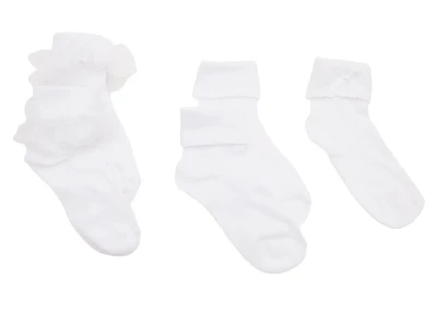 Turn Cuff Kids' Ankle Socks - 5 pack