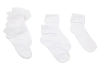 Turn Cuff Kids' Ankle Socks - 5 pack