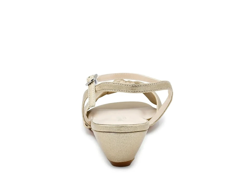 Rose Wedge Sandal