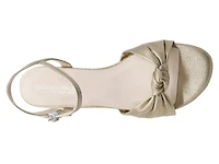 Rose Wedge Sandal