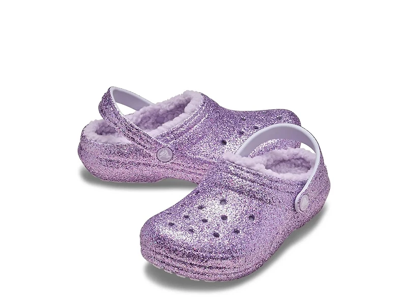 Classic Lined Chunky Glitter Clog - Kids'