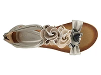 Harlequin Wedge Sandal