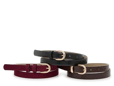 3-For-1 Trend Women's Belts - 3 Pack