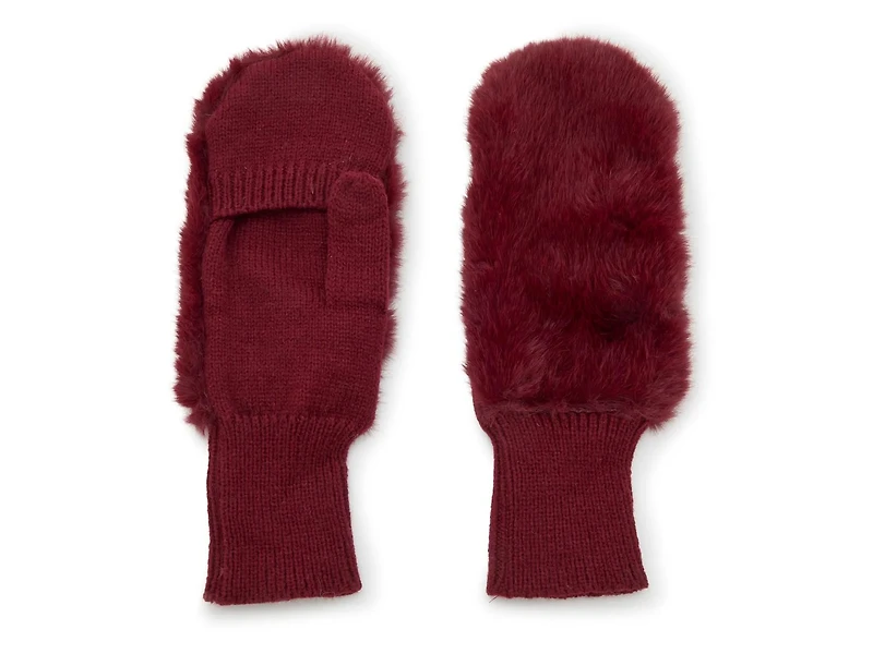 Faux Fur Mittens