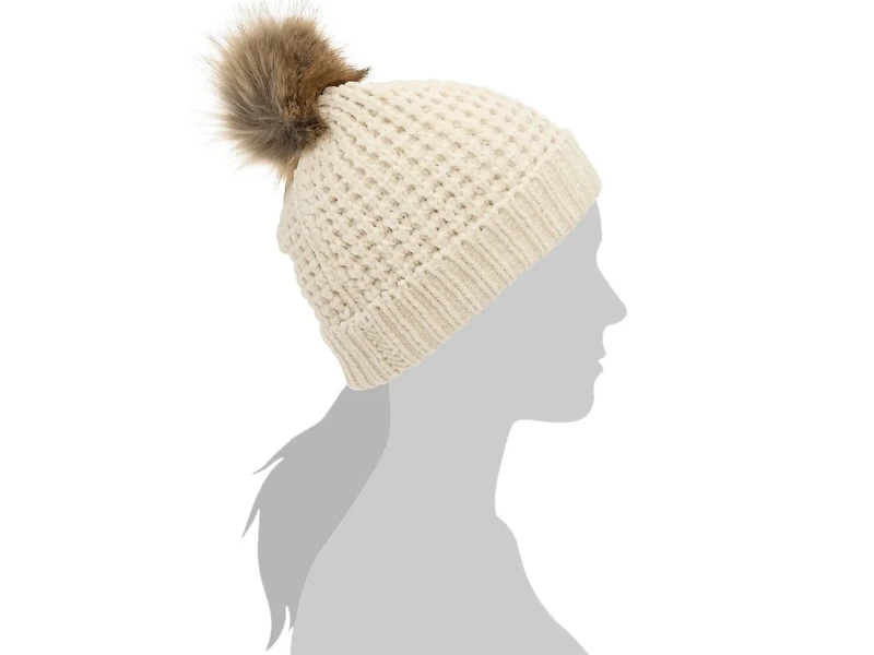 Waffle Chenille Pom Beanie