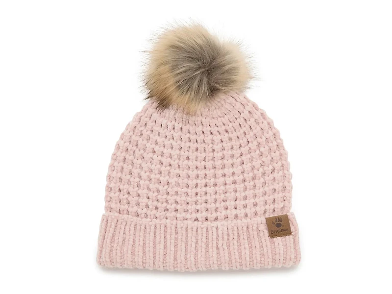 Waffle Chenille Pom Beanie
