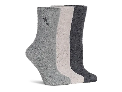 Star Fuzzy Women's Crew Socks