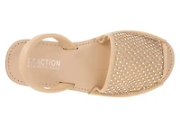 Fine Glass Wedge Sandal