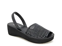 Fine Glass Wedge Sandal