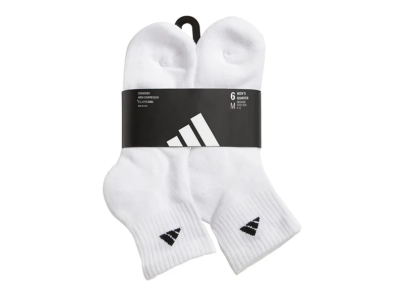 Athletic Cushioned Men's Quarter Ankle Socks