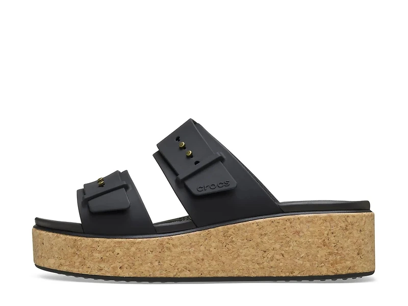 Brooklyn Cork Buckle Wedge Sandal