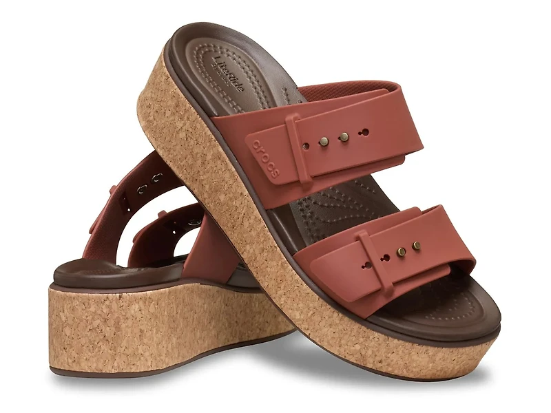 Brooklyn Cork Buckle Wedge Sandal - Women's