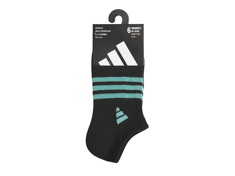 Superlite Women's No Show Socks - 6 Pack