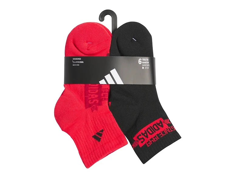 Cushioned Graphic Kids' Quarter Socks