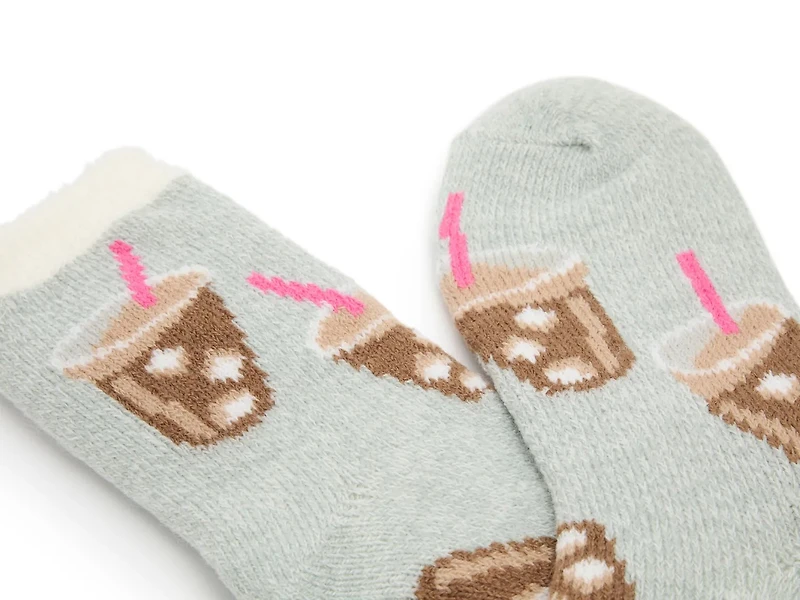 Ice Coffee Cozy Lodge Women's Crew Socks