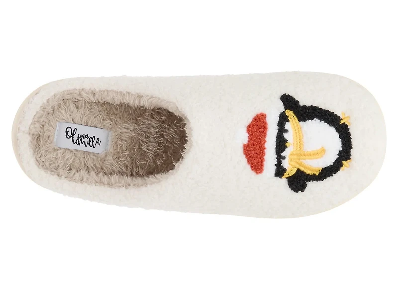 Holiday Penguin Scuff Slipper - Women's