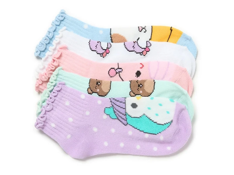 Squishmallow Kids' Quarter Socks - 5 Pack