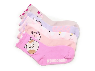 Squishmallow Kids' Crew Socks - 5 Pack