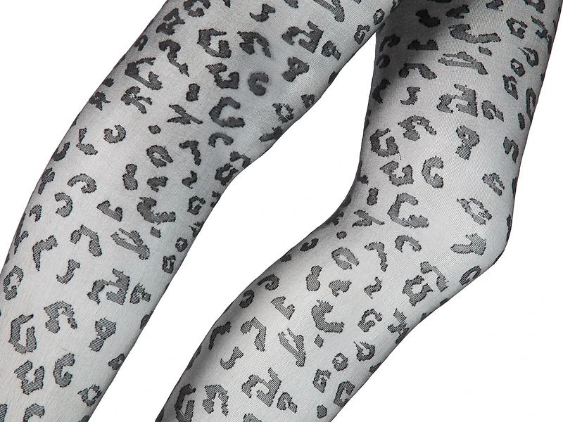 Sheer Leopard Tights
