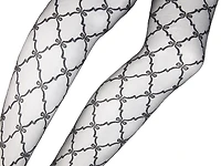 Bow Lattice Sheer Tights