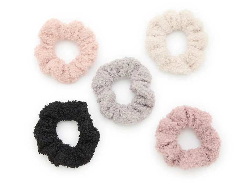 Sherpa Scrunchie Set - 5 pack