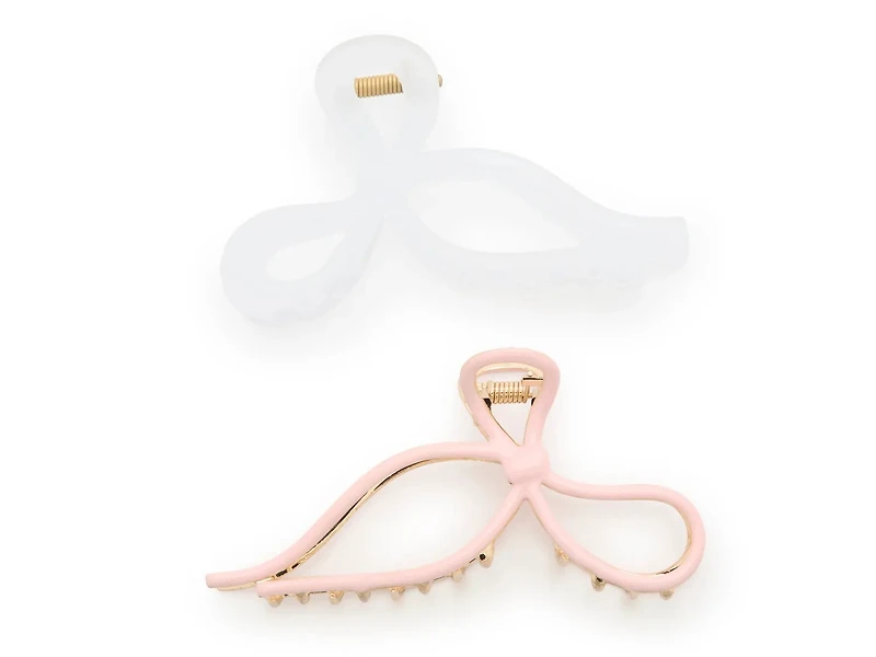 Bow Claw Clip Set - 2 Pack