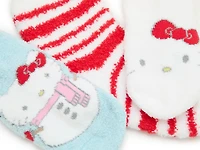 Hello Kitty Christmas Kids' Cozy Crew Socks - 3 Pack