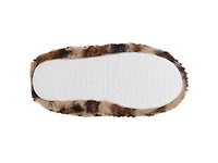 Butterfly Applique Leopard Slipper - Kids'