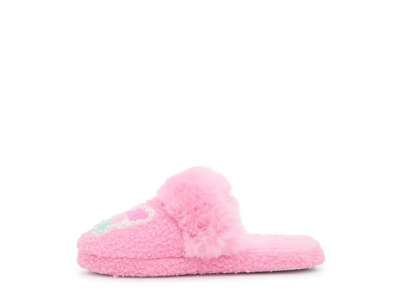Butterfly Pearl Plush Slipper - Kids'