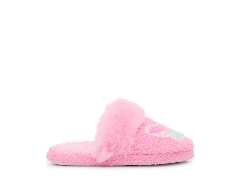 Butterfly Pearl Plush Slipper - Kids'
